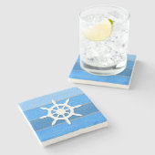 Nautisches Design Steinuntersetzer (Seitenansicht)