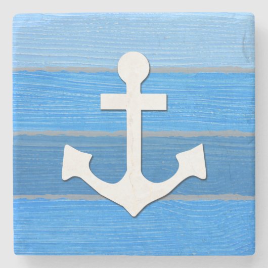 Nautisches Design Steinuntersetzer (Vorderseite)