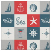 Nautisches Design Stoff (Nahaufnahme)