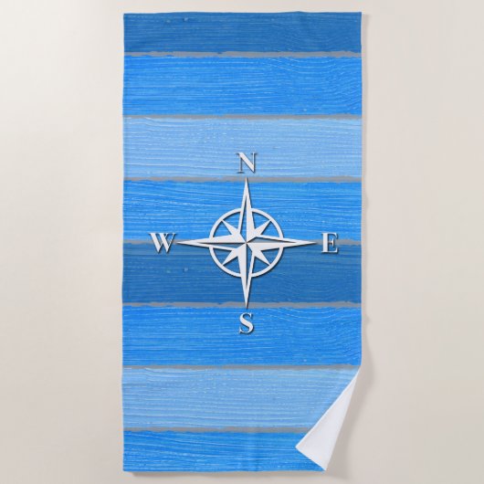 Nautisches Design Strandtuch (Vorderseite)