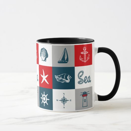 Nautisches Design Tasse (Rechts)
