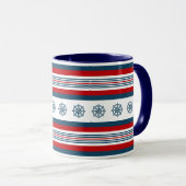 Nautisches Design Tasse (VorderseiteRechts)
