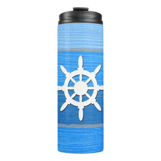 Nautisches Design Thermosbecher (Vorderseite)