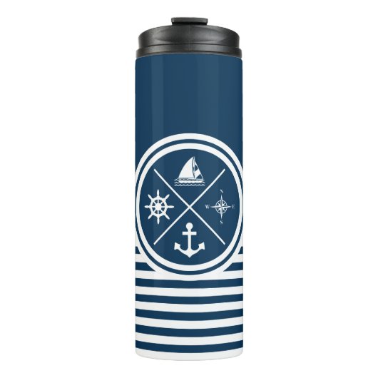 Nautisches Design Thermosbecher (Vorderseite)