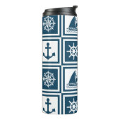 Nautisches Design Thermosbecher (Nach links gedreht)