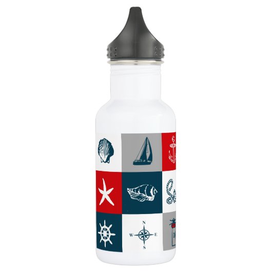 Nautisches Design Trinkflasche (Links)