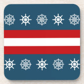 Nautisches Design Untersetzer (Vorderseite)