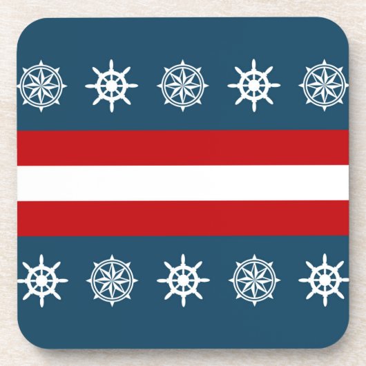 Nautisches Design Untersetzer (Vorderseite)
