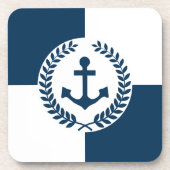 Nautisches Design Untersetzer (Vorderseite)