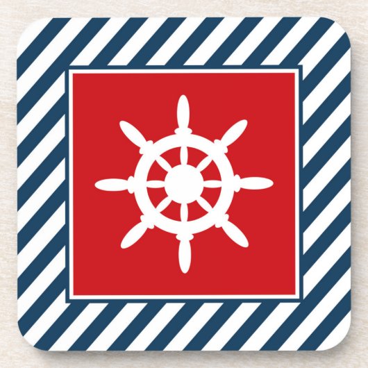 Nautisches Design Untersetzer (Vorderseite)