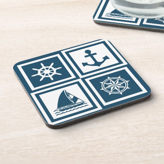 Nautisches Design Untersetzer (Linke Seite)