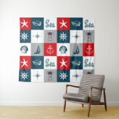 Nautisches Design Wandteppich (Beispiel (Horizontal))