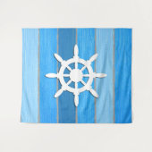 Nautisches Design Wandteppich (Vorderseite (Horizontal))