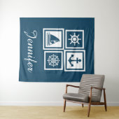 Nautisches Design Wandteppich (Beispiel (Horizontal))