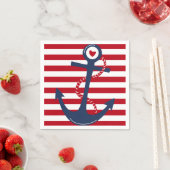 Nautisches Ereignis mit rotem weißem und blauem St Serviette (Beispiel)