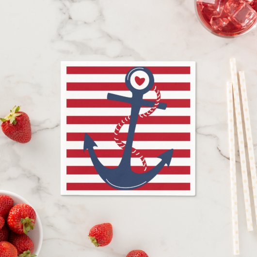 Nautisches Ereignis mit rotem weißem und blauem St Serviette (Beispiel)