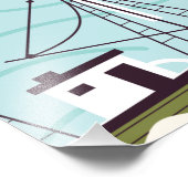 Nautisches Fischereimuster Fotodruck (Ecke)