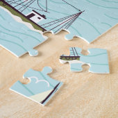 Nautisches Fischereimuster Puzzle (Seite)