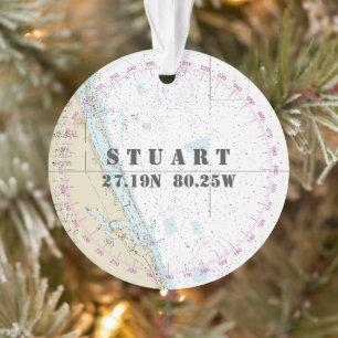 Nautisches Foto 2-seitig Stuart FL-Gedenkfeier Ornament