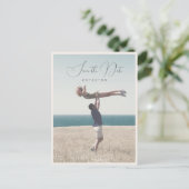 nautisches Foto an der Küste Save the Date Postkarte (Stehend Vorderseite)