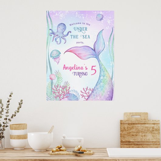 Nautisches Geburtstagsgedicht. Poster (Küche)