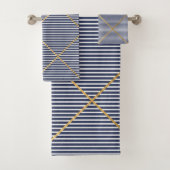 NAUTISCHES GOLD DESIGN BATH TOWEL SET (Insitu)