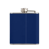 Nautisches Hochzeitsgeschenk Blau und Weiße Hüfte Flachmann (Rückseite)