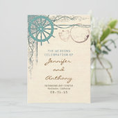 Nautisches Hochzeitsprogramm Programm (Stehend Vorderseite)