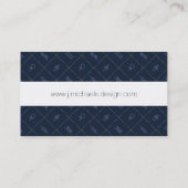 Nautisches Knotmuster Visitenkarte (Rückseite)