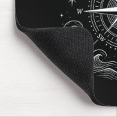 Nautisches Kompassrosendesign mit inspirierend Mousepad (Ecke)