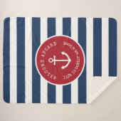 Nautisches Leben ist besser auf einer Bootsdecke G Sherpadecke (Vorderseite (Horizontal))