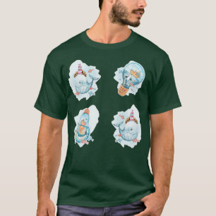 Nautisches Leuchthaus unter dem Meer für Whale Sti T-Shirt