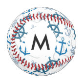 Nautisches Muster Baseball (Vorderseite Links)