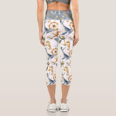 Nautisches Muster des Fun Sea Life Capri Leggings (Rückseite)