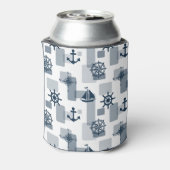 Nautisches Muster Dosenkühler (Kanne Rückseite)