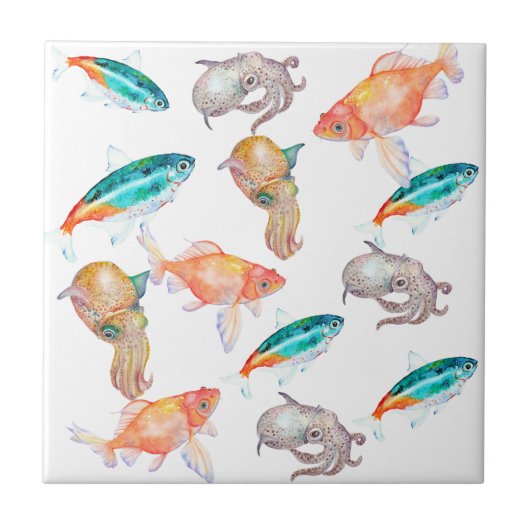 Nautisches Muster Fliese (Vorderseite)