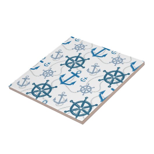 Nautisches Muster Fliese (Seite)