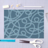 Nautisches Muster für blaue Rope Seidenpapier (Handwerk)