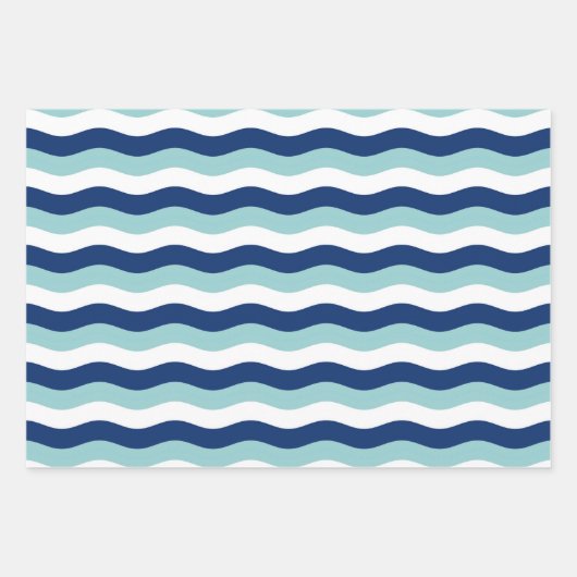 Nautisches Muster für Kinder Geschenkpapier Set (Vorderseite 2)