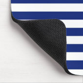 Nautisches Muster für Navy Stripes Mousepad (Ecke)