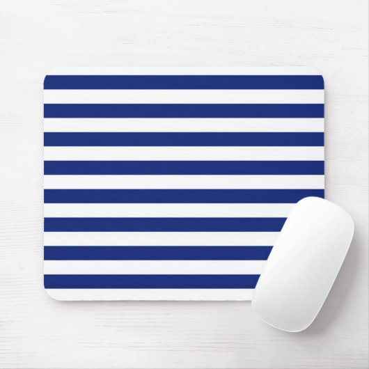 Nautisches Muster für Navy Stripes Mousepad (Mit Mouse)