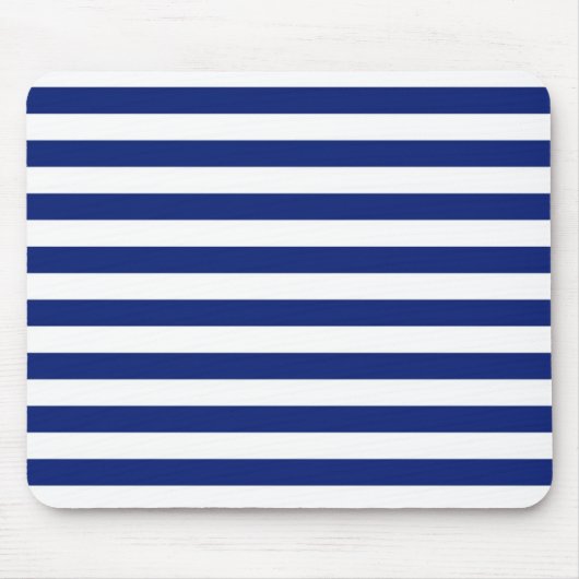 Nautisches Muster für Navy Stripes Mousepad (Vorne)