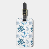 Nautisches Muster Gepäckanhänger (Vorderseite vertikal)