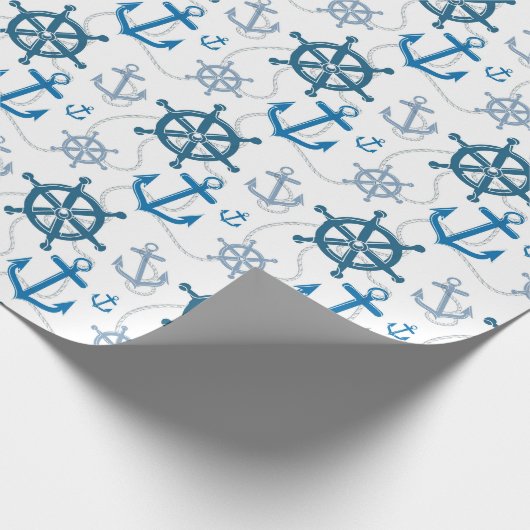 Nautisches Muster Geschenkpapier (Ecke)