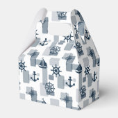 Nautisches Muster Geschenkschachtel (Rückseite)
