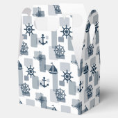 Nautisches Muster Geschenkschachtel (Geöffnet)