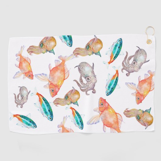 Nautisches Muster Golfhandtuch (Horizontal)