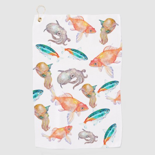 Nautisches Muster Golfhandtuch (Vorderseite)