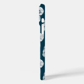 Nautisches Muster in Weiß und Marine Case-Mate iPhone Hülle (Rückseite / Links)