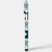 Nautisches Muster in Weiß und Marine Case-Mate iPhone Hülle (Rückseite / Links)